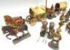 David Hawkins Collection Elastolin 70mm scale British Army two tinplate Wagons - 5
