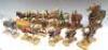 David Hawkins Collection Elastolin Large scale to 100mm toy Cart Horses - 5