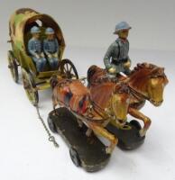 David Hawkins Collection Elastolin 70mm scale French Army covered tinplate Wagon