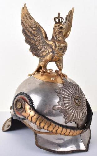 Rare Imperial German M1889 Parade Helmet of the Prussian Leibgendarmerie, The Personal Bodyguard of the Kaiserin, Wife of the Kaiser Wilhelm II