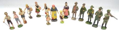 David Hawkins Collection Elastolin 100mm scale Civilians
