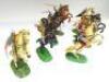 David Hawkins Collection Elastolin 70mm scale plastic Norman Cavalry - 5