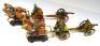 David Hawkins Collection Elastolin, two 70mm scale German Army two-horse Gun Teams - 3