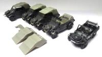 David Hawkins Collection Gonio tinplate 1/24 scale German Army VW82 Kubelwagens