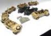 David Hawkins Collection Gonio tinplate 1/24 scale German Army VW 166 Schwimmwagens - 4