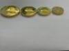 A very rare 1977 France set of gold proof Piedforts Centimes - 5