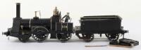 Near complete kit/scratch built gauge 1 2-4-0 Crew locomotive 516 and tender