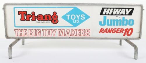 A Scarce Tri-ang Toys Metal Double sided Shop Sign