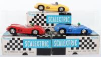 Three Boxed Vintage Aston Martin DBR1 Scalextric Slot Cars