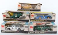 Five Vintage Scalextric Model Motor Racing Boxed Slot Cars