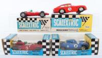 Four French Vintage Boxed Scalextric Slot Cars