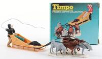 Timpo Frozen North Collection Eskimo Dog Sled Team and Driver