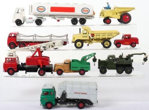 Dinky Supertoys 905 Foden flat truck with chains and other vehicles