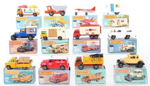 Twelve Boxed Matchbox Lesney Superfast Models