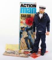 Boxed Vintage Palitoy Action Man Sailor Now With Gripping Hands