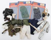 Quantity of Vintage Action Man Outfits, Boots and Equipment