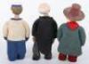 Scarce Three Camberwick Green Animated Figures, Windy Miller, Milkman Thomas Tripp and Bracket The Butler from Chigwell Hall - 2