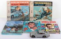 A Quantity of Vintage James Bond Jigsaw Puzzles, Books & Toys