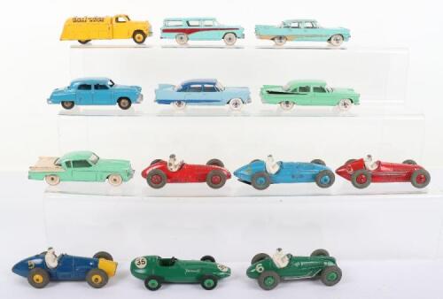 Quantity of Dinky Toys Play-worn Racing Cars & USA Cars