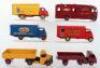 Six Unboxed Dinky Toys Commercial Vehicles