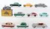 Nine Unboxed Dinky Toys Cars