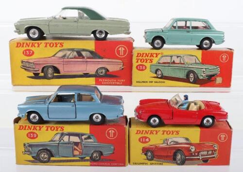 Four Boxed Dinky Toys Cars