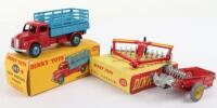 Dinky Toys 343 Farm Produce Wagon, cherry red cab