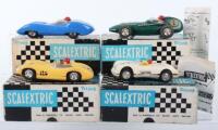 Four Vintage Boxed Scalextric Cars
