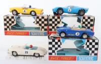 Four Vintage Scalextric Cars