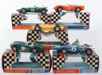 Five Boxed Scalextrics Racing Cars