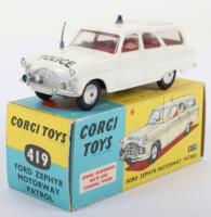 Corgi Toys 419 Ford Zephyr Motorway Patrol Police Car