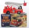 Marx Toys Battery Operated Fire Engine with Light & Siren - 2