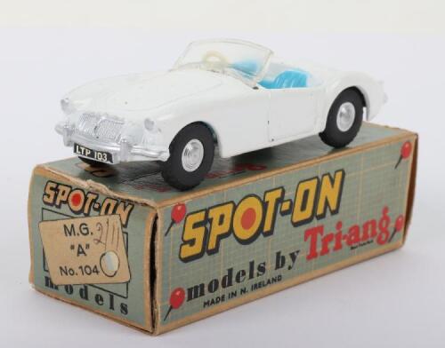 Scarce Tri-ang Spot-On 104 MG M.G.A Sports Car white body