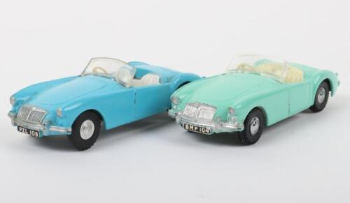 Two Unboxed Tri-ang Spot-On 104 MG M.G.A Sports Car Models