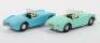 Two Unboxed Tri-ang Spot-On 104 MG M.G.A Sports Car Models - 2