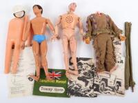 A Quantity of Vintage Action Man uniforms,Boots Accessories & Dolls