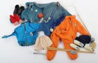 Quantity of Vintage Action Man Sportsman outfits and accessories