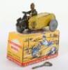 Scarce Boxed Mettoy Tinplate clockwork AA Motorcycle Combination