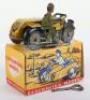 Scarce Boxed Mettoy Tinplate clockwork AA Motorcycle Combination - 2