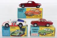 Three Boxed Vintage Corgi Toys Cars