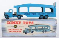 Dinky Toys Bedford Pullmore Car Transporter, Scarce Dark Blue