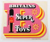 Britains Super Toys Plastic Shop Window Sticker