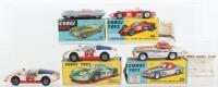 Four Boxed Vintage Corgi Toys Racing Cars Models