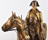 Large and Very Impressive Bronze Sculpture of Napoleon Bonaparte on Horseback by Louis-Marie Morise (Moris) 1818-1883