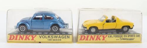 Two Dinky Toys Boxed Volkswagen Cars