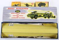 Dinky Toys 666 Missile Erector vehicle with corporal missile and launching platform