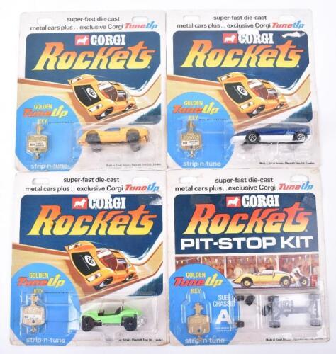 Three Carded Corgi Rockets