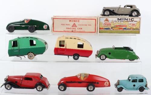 Tri-ang Minic Caravans and cars