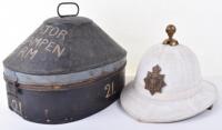 George VI Royal Marines Officers Dress Helmet Attributed to Major J Lampen RM