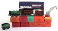 Hornby 0 gauge locomotive and boxed rolling stock
